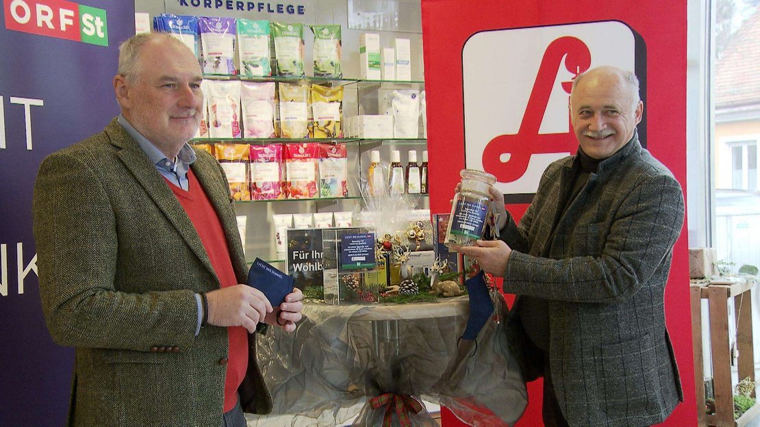 Gerhard Koch (Landesdirektor ORF Steiermark) und Dr. Gerhard Kobinger (Präsident der Apothekerkammer Steiermark)