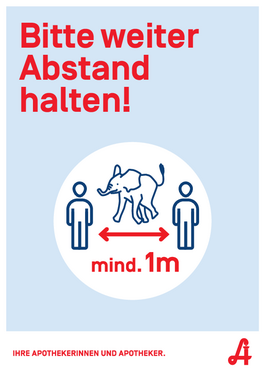 Bitte weiter Abstand halten!